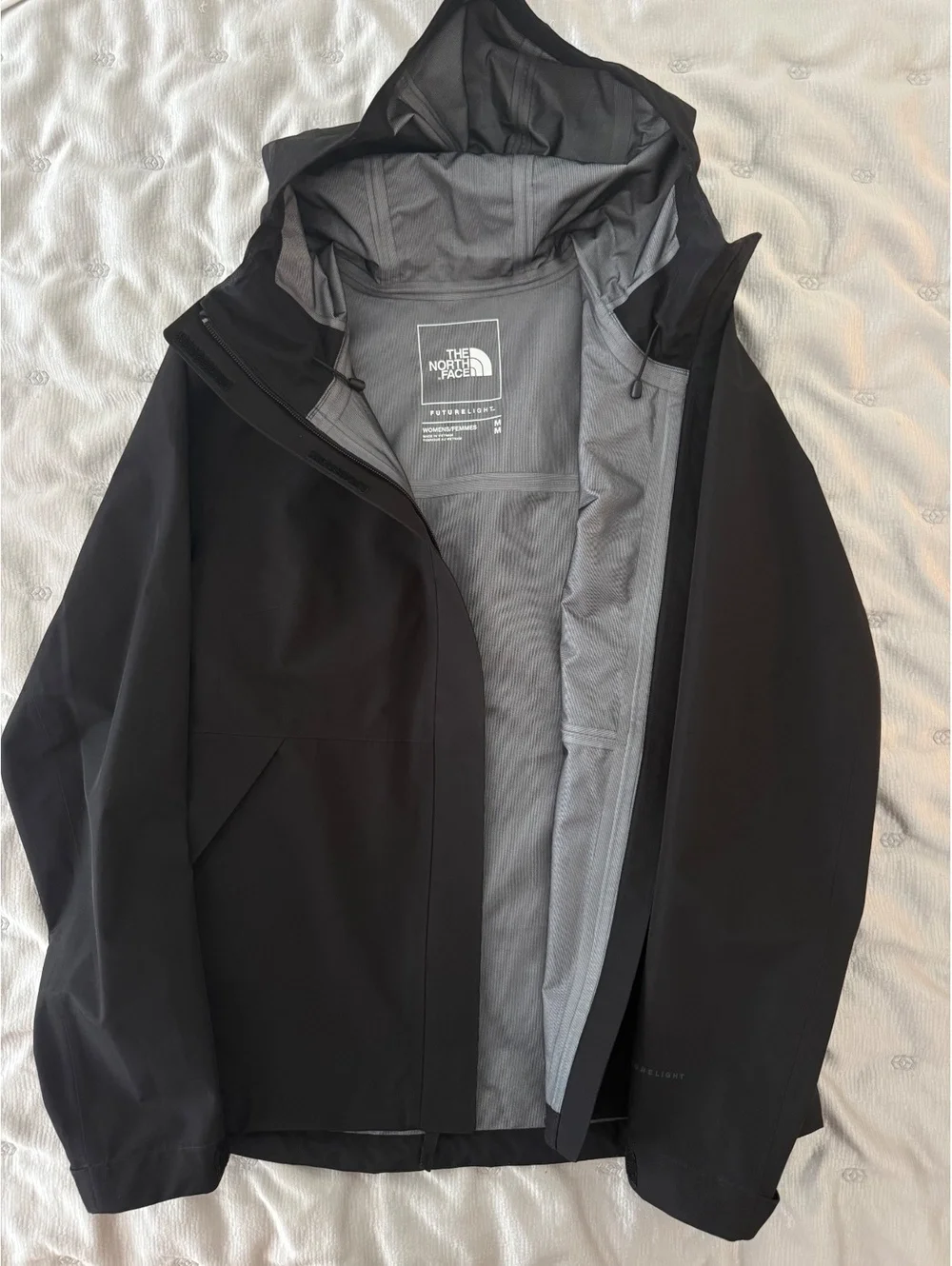 The North Face Women’s Antora Jacket Black FUTURELIGHT Waterproof Hooded Size M